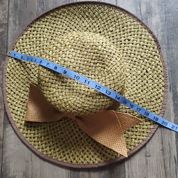 Jessica Simpson Large Bow Floppy Hat 100% Paper - Picture 10 of 12